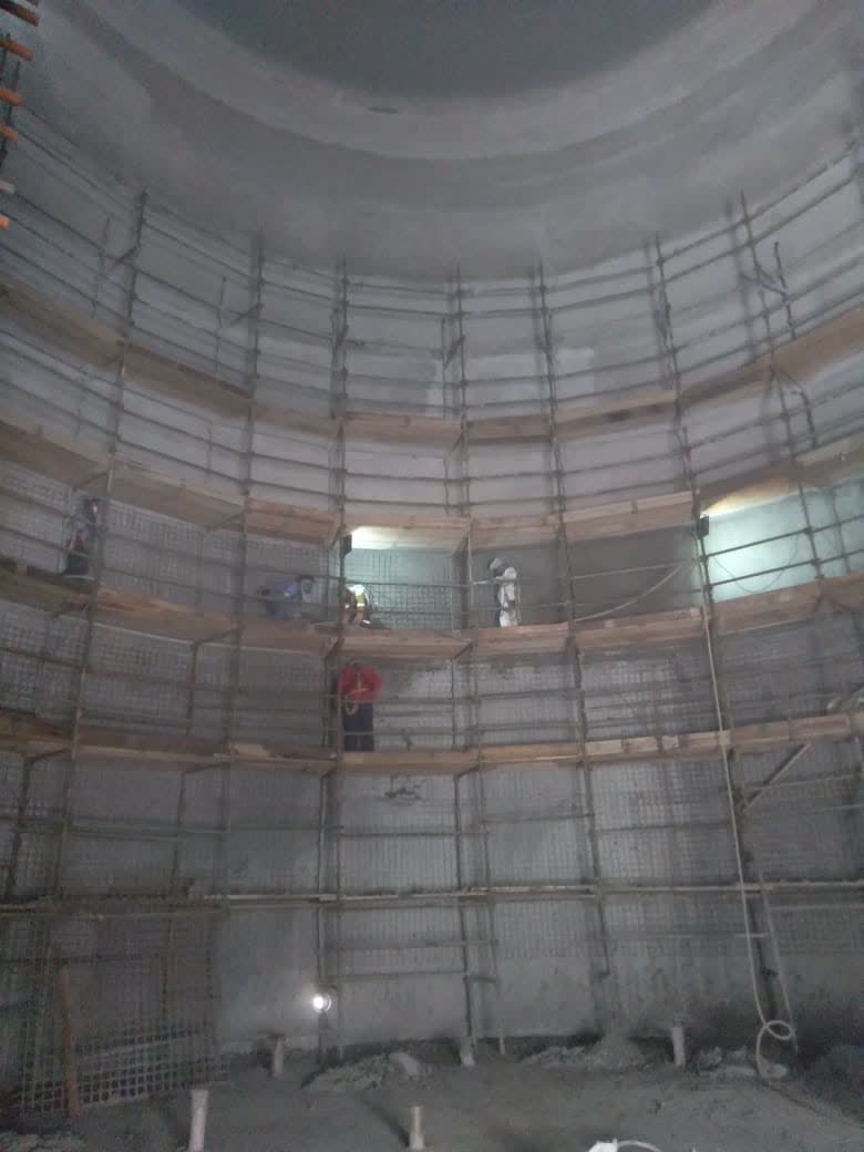 Concreto projetado por via úmida fluxo denso — Concreto Projetado