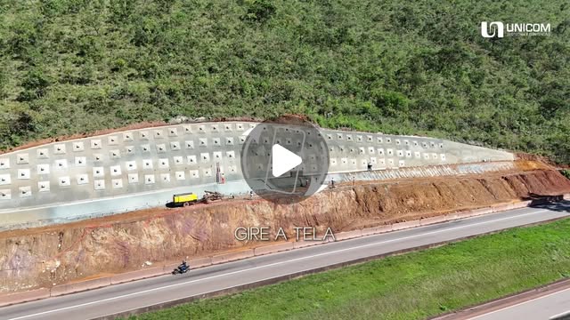 Concreto projetado por fluxo denso em Brumadinho/MG. Concreto projetado, Fluxo denso.
